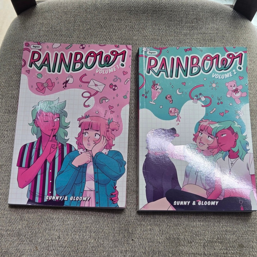 Scholastic Rainbow! Graphic Novel Set Vol 1-2โ Sunny & Gloomy paperback books